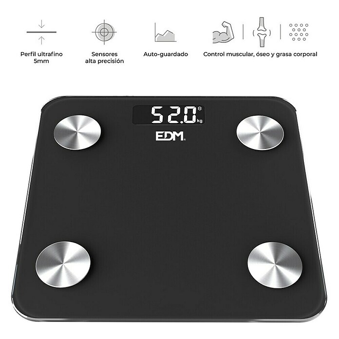 EDM Báscula digital Body Composition (Carga soportada: 180 kg) | BAUHAUS