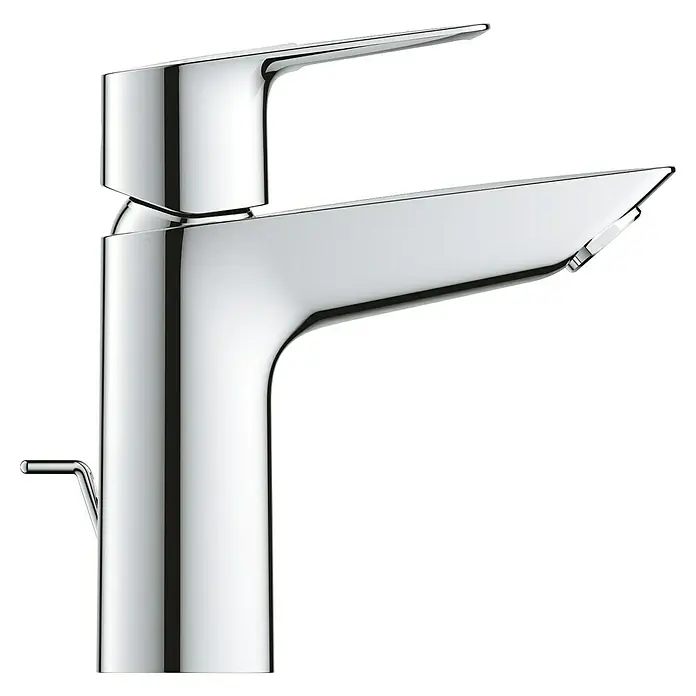 Grohe QuickFix Start Loop Grifo de lavabo M - Cromo, Brillante - Grifo cromado brillante con diseño elegante y palanca lateral para baños modernos.