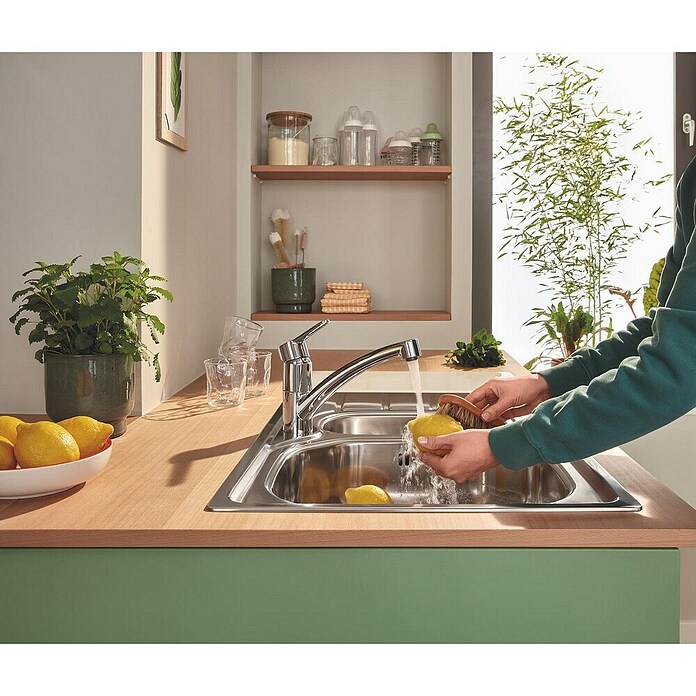 Grohe QuickFix Start Eco Armatura za pomivalno korito  (Krom, Sijaj) | 3569 - Spültischarmaturen Marke | DAFA - Armaturen Marke | DAF - Armaturen Brausen | DA - Badausstattung/Bäderwelt | D - Sanitär | BAUHAUS