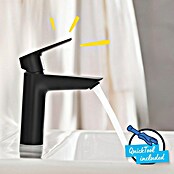Grohe QuickFix Start Grifo de lavabo M (Profundidad del grifo: 121 mm, Negro, Mate) | BAUHAUS