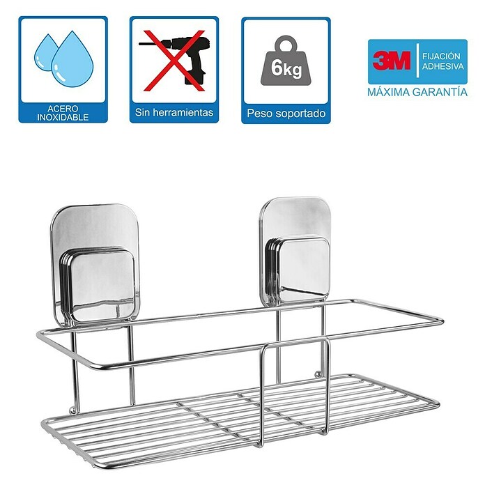 Cesta de baño Legend (12 x 29 x 16 cm, Inox, Brillante) | BAUHAUS