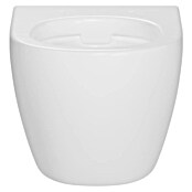 Camargue Taza de WC suspendida Rom (Sin borde de descarga, Sin esmalte especial, Forma de descarga: Profundo, Salida WC: Horizontal, Blanco) | BAUHAUS