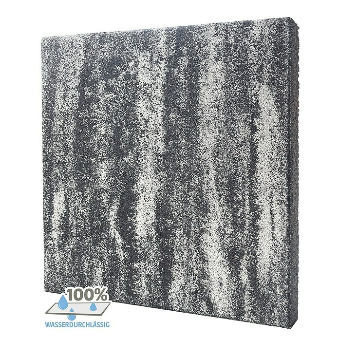 Terrassenplatte Megadrain Saturn (50 x 50 x 4 cm, Grau/Schwarz, Beton, Wasserdurchlässig) | BAUHAUS