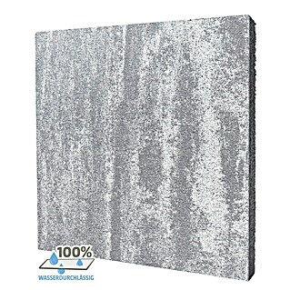 Terrassenplatte Megadrain Silver (50 x 50 x 4 cm, Grau, Beton, Wasserdurchlässig)