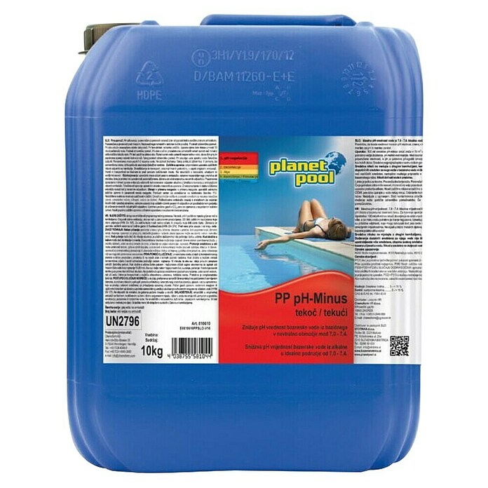 Planet Pool Sredstvo za čišćenje bazena pH-Minus  (10 l) | BAUHAUS