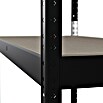 Regalux Metallregal (H x B x T: 179 x 90 x 40 cm, Traglast pro Boden: 175 kg, Anzahl Böden: 5 Stk., Stecken, Schwarz) | BAUHAUS