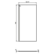 Ideal Standard Douchewand Connect 2 - Walk-In (b x h: 955 x 1.950 mm, Zwart) | BAUHAUS