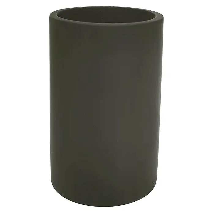 Bath Stage Portacepillos B-Luk - Diámetro: 68 cm - Jardinera cilíndrica simple en gris oscuro, perfecta para uso interior y exterior, con un diseño limpio y un atractivo atemporal.