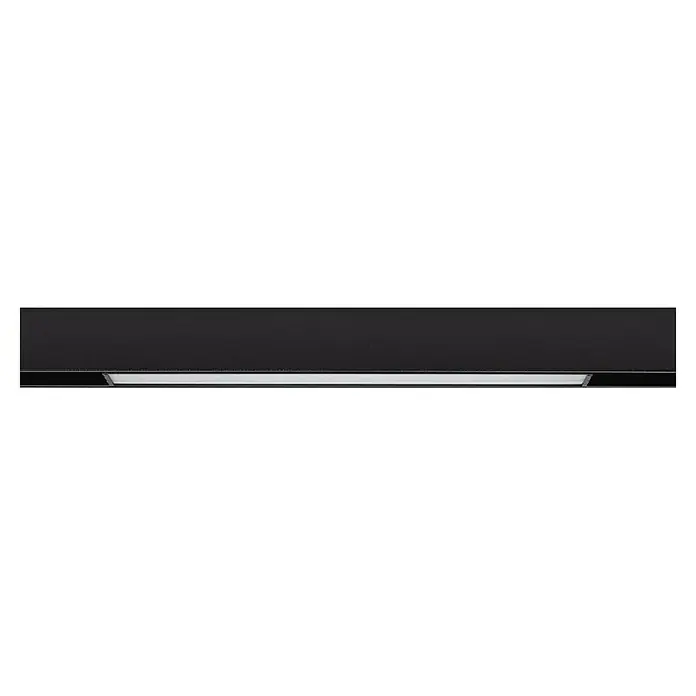 Panaled Regleta Toledo - 15 W, Negro, 5 ud. - Vista frontal de una elegante campana extractora negra con iluminación integrada para la cocina moderna.