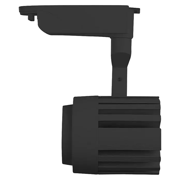 Led Hispania Foco LED para riel Alex - 30 W, Negro - Luz de riel negra con disipador de calor y adaptador de riel para espacios interiores.