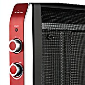 Purline Radiator elektrischer Glimmer (2 000 W, Schwarz/Rot) | BAUHAUS