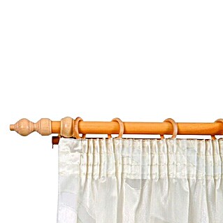 Karniša za zavjesu sa svim elementima (Duljina: 180 cm, Smeđa)