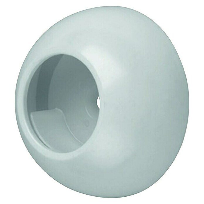 Zidni nosač za karnišu  (Promjer: 28 mm, Materijal: Drvo, Bijela) | BAUHAUS