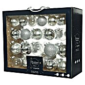 Decoris Christbaumkugel-Mix (Silber, Kunststoff, 42 Stk.) | BAUHAUS