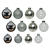 Decoris Christbaumkugel-Mix (Silber, Kunststoff, 42 Stk.) | BAUHAUS