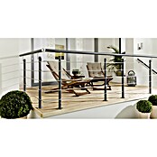 Treba Frewa Geländerset AG6 (Bodenmontage, Aluminium, Anthrazit, 1.500 mm)