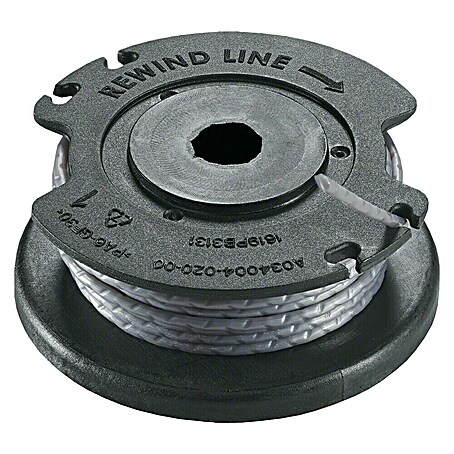 Bosch Ersatzfadenspule (Fadenlänge: 4 m, Fadenstärke: 1,6 mm, Passend für: Bosch Rasentrimmer EasyGrassCut 18, 23 und 26)