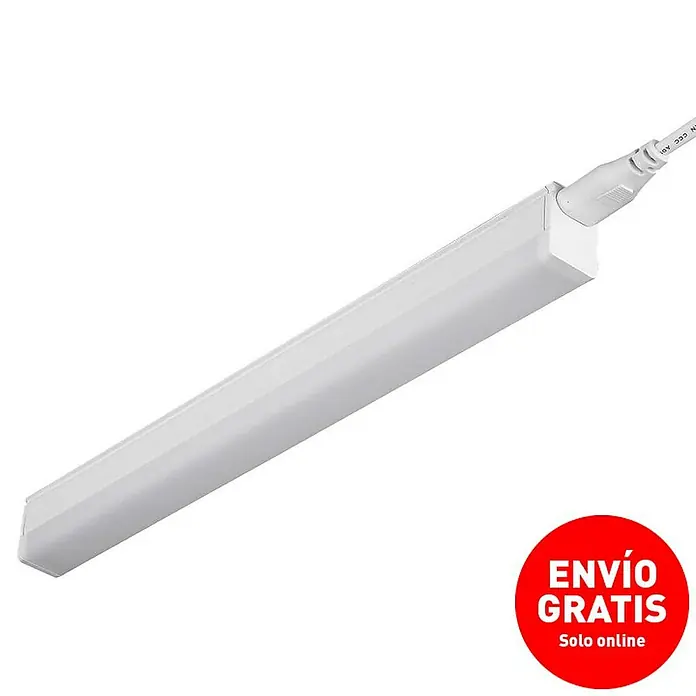 Led Hispania Regleta LED T5 - 5 W, L x An x Al: 2,2 x 3,5 x 30 cm, Blanco - Imagen de un tubo LED, ideal para iluminar espacios de trabajo, ofreciendo una solución de iluminación brillante y eficiente.