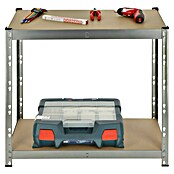 Regalux Kovinski regal  (V x Š x G: 76 x 76 x 38 cm, Nosilnost na polico: 140 kg, Število polic: 2 kos, Priklop, Siva) | 1230 - Metallregale | AAFA - Regale | AAF - Regalsysteme | AA - Eisenwaren | A - Eisenwaren | BAUHAUS