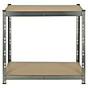 Regalux Kovinski regal  (V x Š x G: 76 x 76 x 38 cm, Nosilnost na polico: 140 kg, Število polic: 2 kos, Priklop, Siva) | 1230 - Metallregale | AAFA - Regale | AAF - Regalsysteme | AA - Eisenwaren | A - Eisenwaren | BAUHAUS