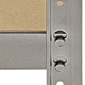 Regalux Kovinski regal  (V x Š x G: 76 x 76 x 38 cm, Nosilnost na polico: 140 kg, Število polic: 2 kos, Priklop, Siva) | 1230 - Metallregale | AAFA - Regale | AAF - Regalsysteme | AA - Eisenwaren | A - Eisenwaren | BAUHAUS