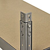 Regalux Kovinski regal  (V x Š x G: 76 x 76 x 38 cm, Nosilnost na polico: 140 kg, Število polic: 2 kos, Priklop, Siva) | 1230 - Metallregale | AAFA - Regale | AAF - Regalsysteme | AA - Eisenwaren | A - Eisenwaren | BAUHAUS