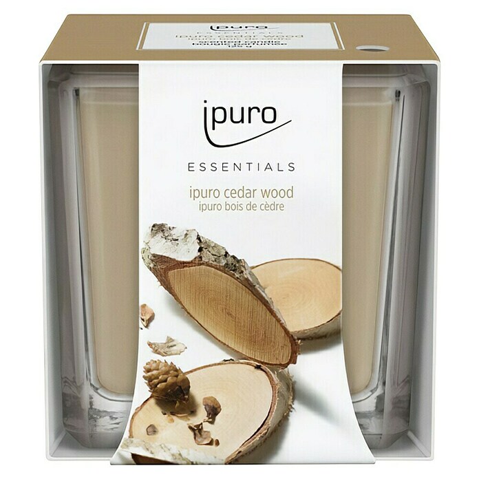 Ipuro Essentials Dišeča sveča v kozarcu Cedar Wood  (125 g) | 8479 - Raumdüfte | IDDL - Kerzen /Düfte | IDD - Trendy | ID - Trendy | I - Stadtgarten | BAUHAUS
