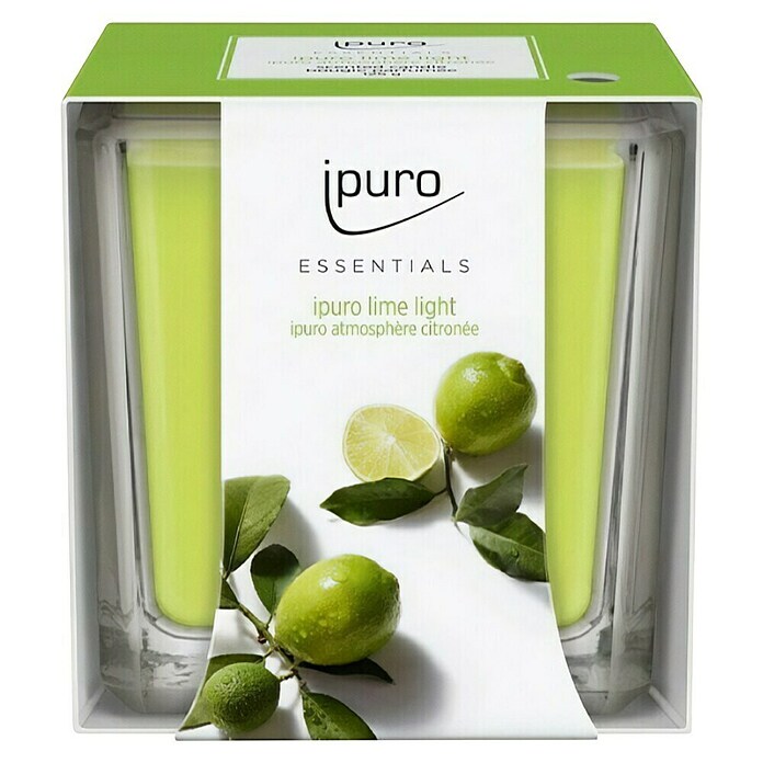 Ipuro Essentials Dišeča sveča v kozarcu Lime Light  (125 g) | 8479 - Raumdüfte | IDDL - Kerzen /Düfte | IDD - Trendy | ID - Trendy | I - Stadtgarten | BAUHAUS