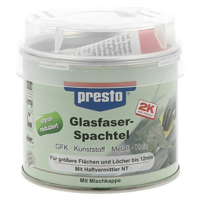 Presto Glasfaserspachtel Prestolith extra250 g Front View