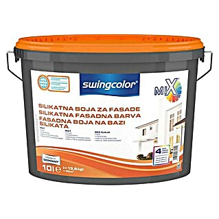 swingcolor Silikatna fasadna barva (Bela, 10 l)