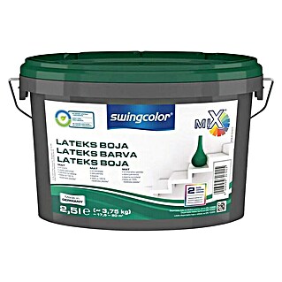 swingcolor Lateks barva za notranjo uporabo (Bela, Mat, 2,5 l)