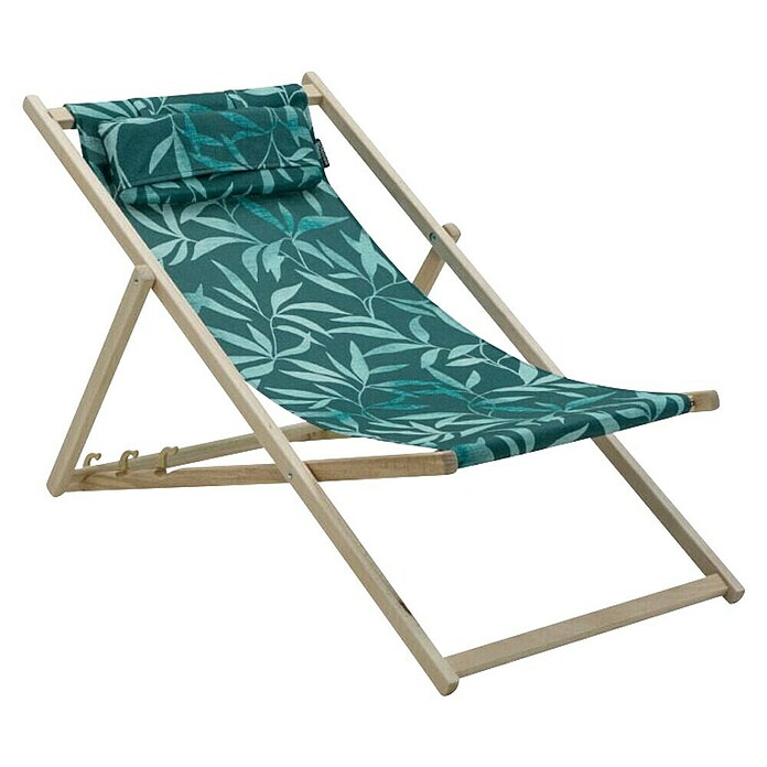 Madison Stolica za plažu Fergus Sea Blue  (Zelena, Sastav materijala: 50 % pamuk, 45 % poliester, 5 % ostalo, drvo) | BAUHAUS