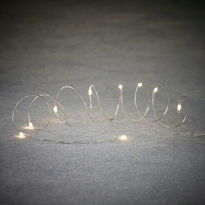 Decoratieve led-kerstverlichting 20 LED klassiek (Zilver, Led) | BAUHAUS