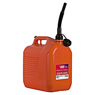 Tayg Bidón de plástico para carburante (20 l, Naranja/Negro)
