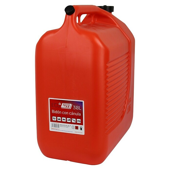 Bidón para carburante (30 l, Rojo)