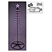 Decoratieve led-kerstverlichting Spiraalboom (Zwart, Op netstroom, Led, Aantal lichtbronnen: 370 st., Hoogte: 210 cm) | BAUHAUS