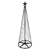 Decoratieve led-kerstverlichting Spiraalboom (Zwart, Op netstroom, Led, Aantal lichtbronnen: 370 st., Hoogte: 210 cm) | BAUHAUS