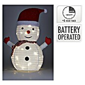 Decoratieve led-kerstverlichting Sneeuwpop (Meerkleurig, Werkt op batterijen, Led, Hoogte: 68 cm) | BAUHAUS