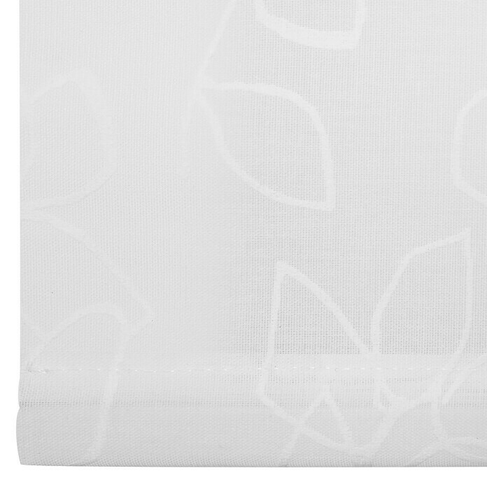 Estor enrollable Mykonos (An x Al: 135 x 190 cm, Blanco, Traslúcido)