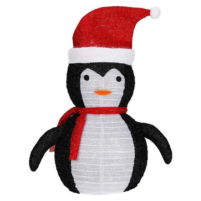OurWarm Opblaasbare kerstdecoraties voor buiten, verlichte opblaasbare sneeuwpop, pinguïn, kerstdecoratie, met ledlampjes voor binnenplaats, gazon, tuin, binnen en buiten
