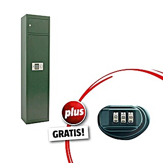 Rottner Waffenschrank GUN 5 EL (Geeignet für: Gemeinsame Aufbewahrung von Waffen und Munition, Elektronisches Zahlenschloss)