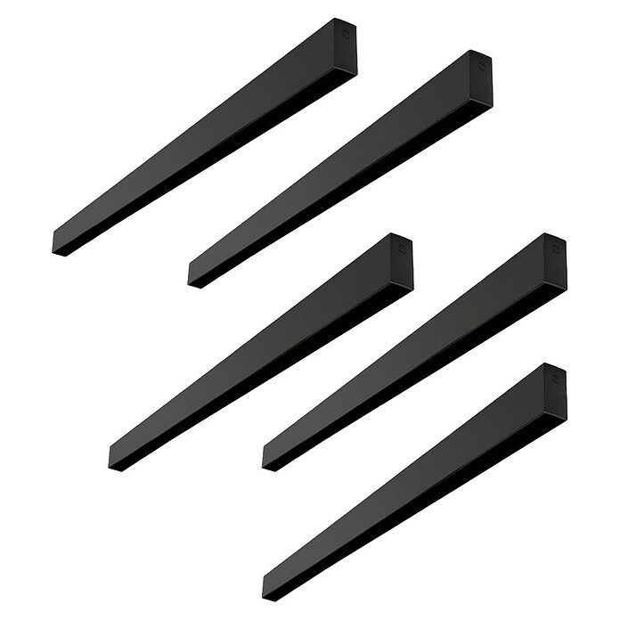 Panaled Carril magnético Mediterráneo (2,7 x 5 x 200 cm, Aluminio, Negro, 5 ud.) | BAUHAUS