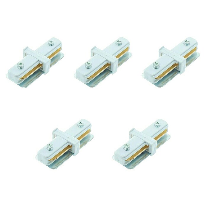 Led Hispania Conector monofásico (3,3 x 3,3 x 7,7 cm, Blanco, 5 ud.) | BAUHAUS