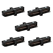Led Hispania Conector monofásico (3,3 x 3,3 x 7,7 cm, Negro, 5 ud.) | BAUHAUS
