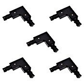 Led Hispania Conector en L monofásico (3,5 x 10,7 x 10,7 cm, Negro, 5 ud.) | BAUHAUS
