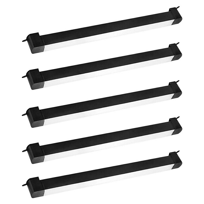 Led Hispania Regleta LED para riel lineal (24 W, Negro, 2 x 3,5 x 49 cm, 5 ud.) | BAUHAUS