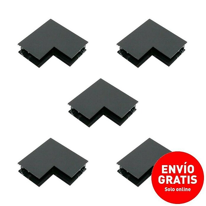 Led Hispania Conector magnético de ángulo invertido (5 ud., Aluminio) | BAUHAUS