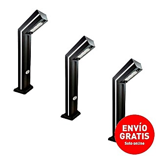 Panalight Baliza LED solar Nalón (2 W, Negro, Altura: 80 cm, 4.000 K)