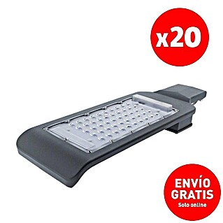 Led Hispania Farola LED Neo (20 W, 3,5 x 0,11 x 28,5 cm, Gris, 90 lm - 120 lm, 5.700 K, IP65, 20 ud.)