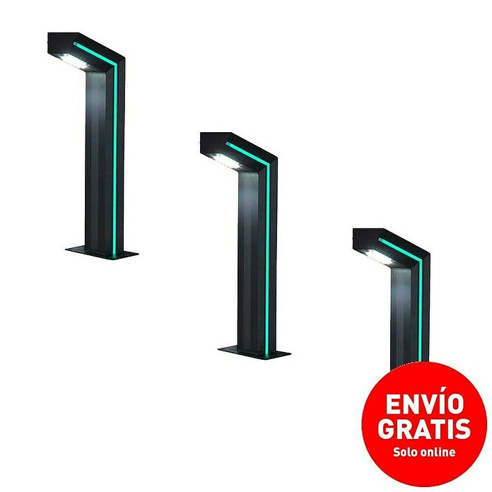 Led Hispania Baliza LED Hook (10 W, Negro, Altura: 80 cm) | BAUHAUS
